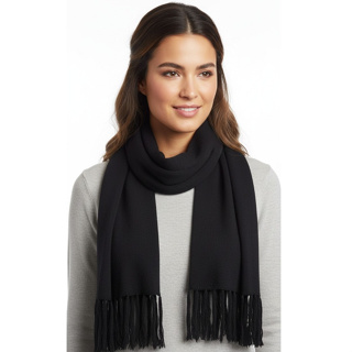 Cachecol Lenço Echarpe Tricot Tipo Pashmina Liso Feminino Masculino Inverno Com Franja em Oferta na Shopee