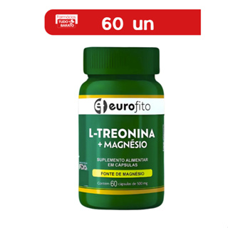 Magnesio Suplemento Alimentar de Magnesio + L- Treonina (Treonato) c/60 Eurofito em Oferta na Shopee