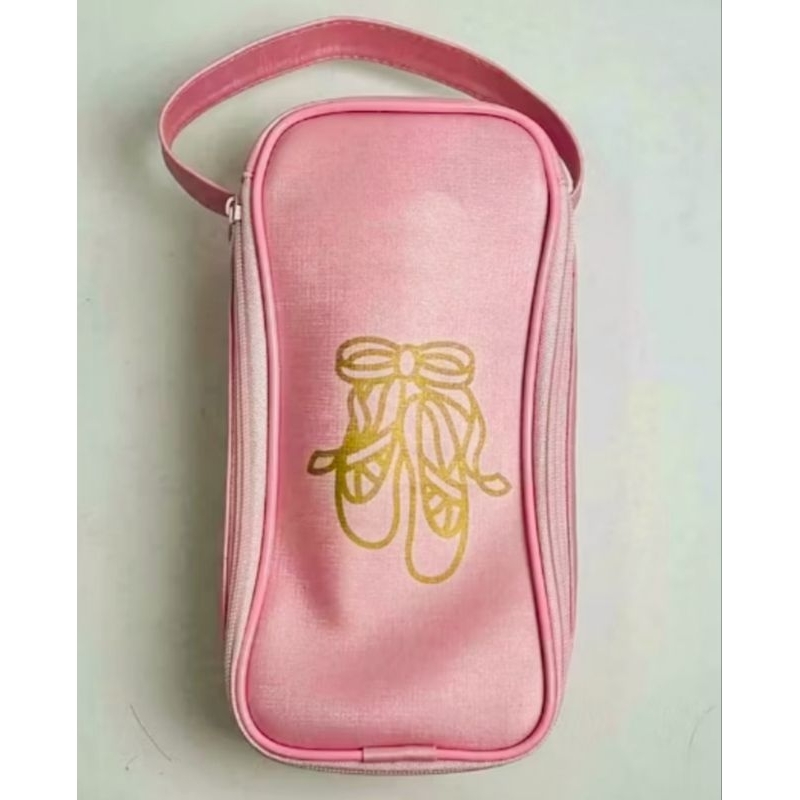 Bolsa Porta sapatilha ballet cor rosa acetinada para bailarinas