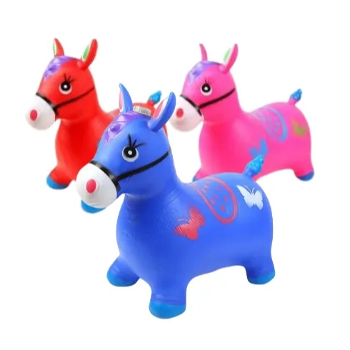 Cavalinho Upa Upa Pocoto Brinquedo Inflável Pula Pula Com Musica e Led