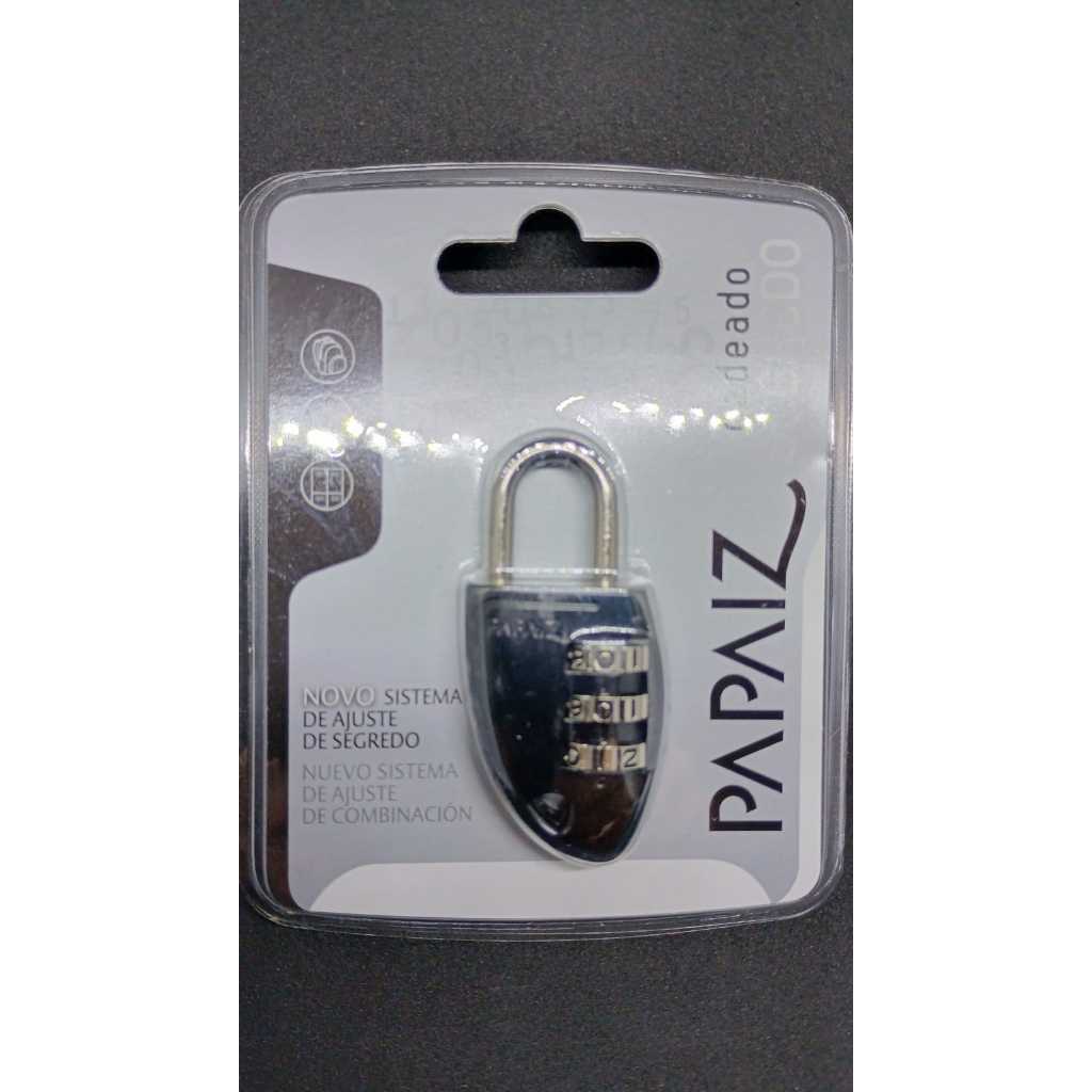 cadeado segredo 30mm zamac cs23 preto papaiz segredo 3 digitos