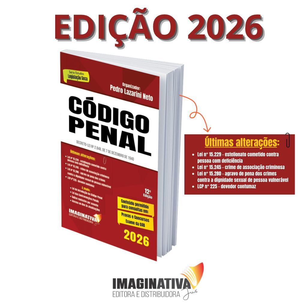 Código Penal 2026 - 12ª Edição Atualizado