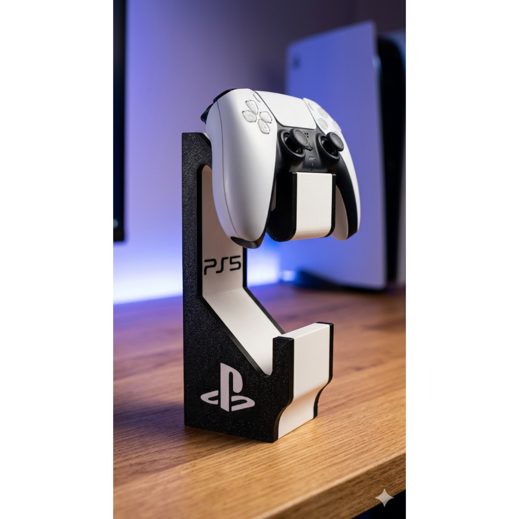 Suporte Controle PS5 DualSense | Stand para Controle PlayStation 5 | Impressão 3D PLA Premium | Base Gamer