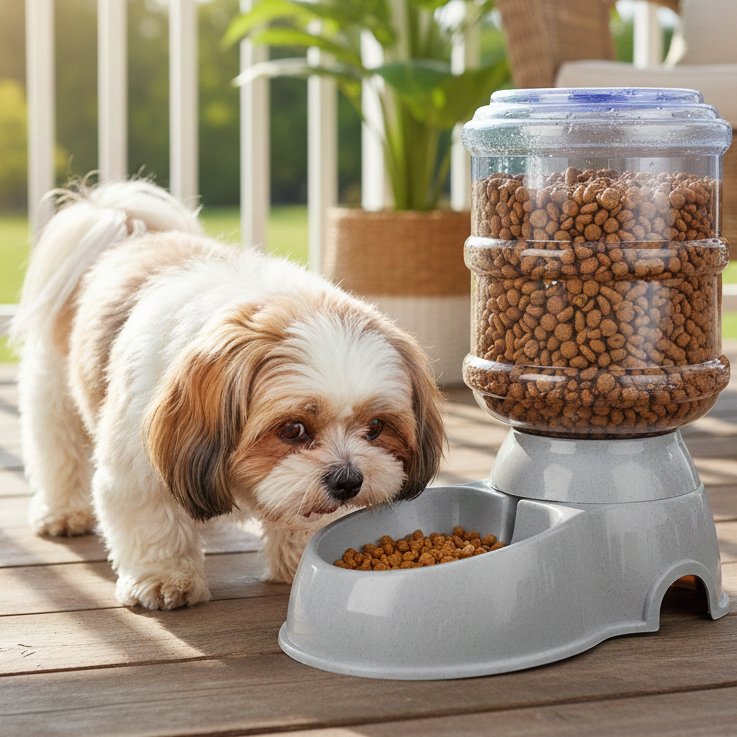 Comedouro Automático para Ração de Cães e Gatos 3,8L anti engasgo