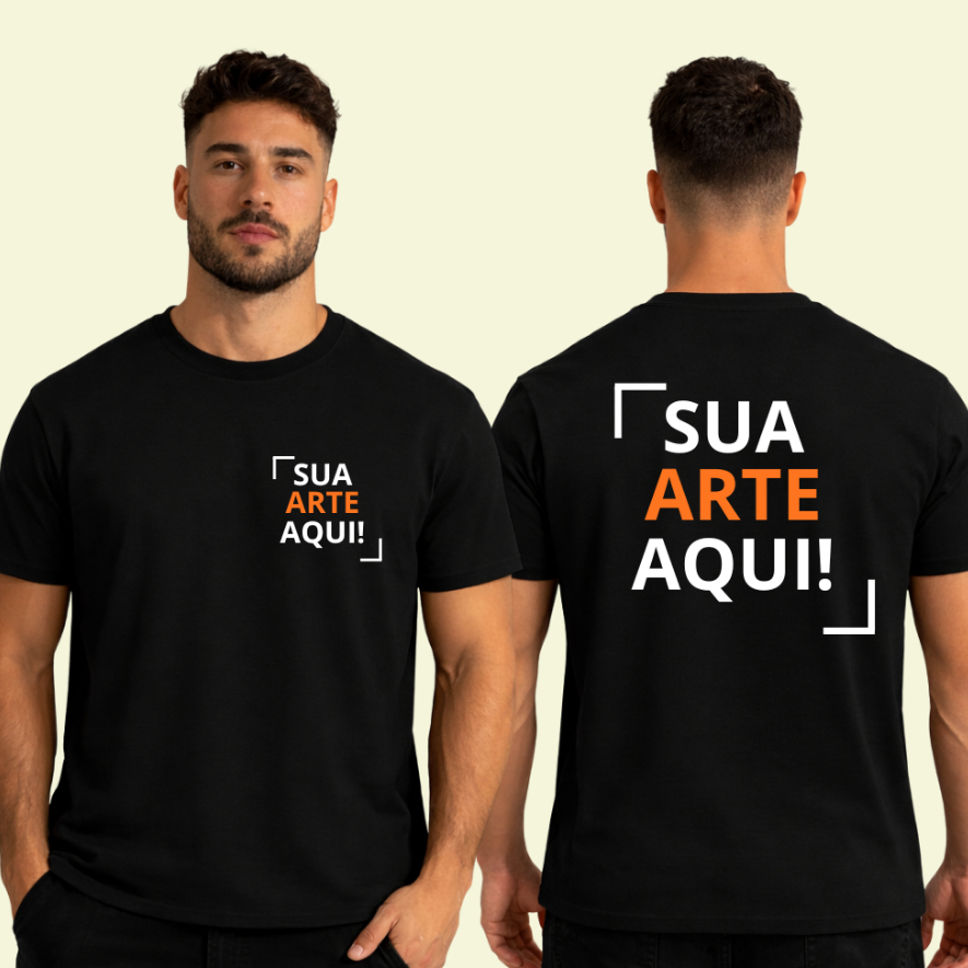Camiseta Personalizada Uniforme Logomarca Empresa Camisa Unissex 100% Algodão
