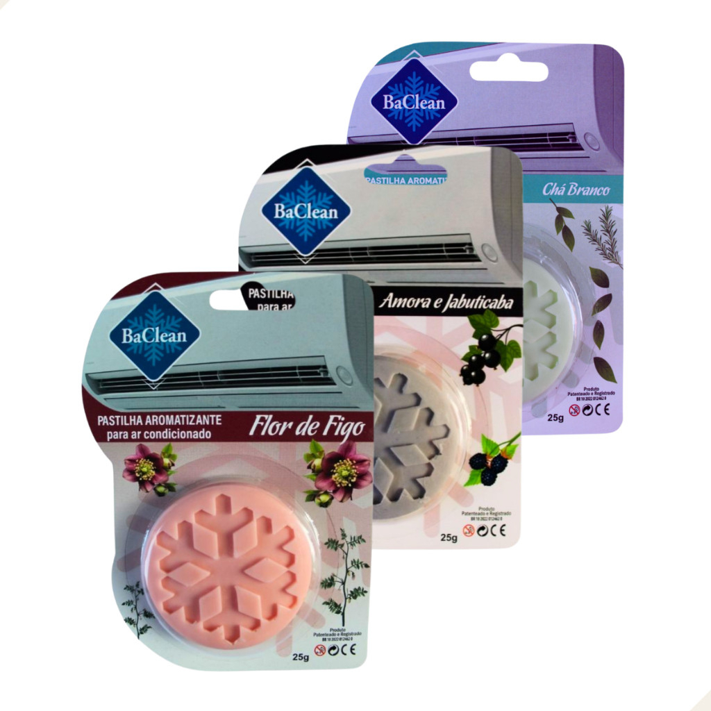 Imagem Chega de Mau Cheiro! Pastilha Aromatizante para Ar Condicionado Baclean – Inibe Odores