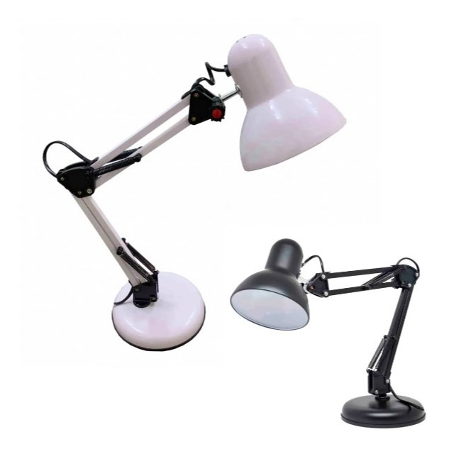 Abajur Luminária Mesa Base Flexível Dobrável Articulável com GARRA (3043)