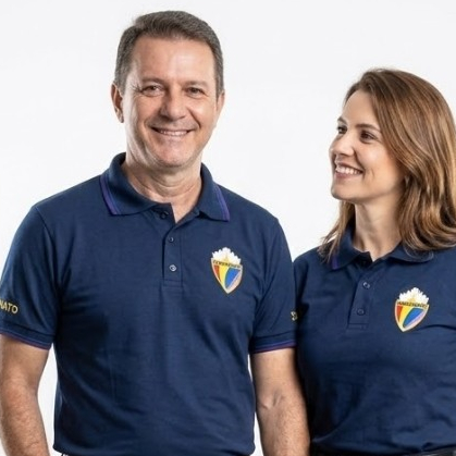Camisa Polo Piquet Azul Diaconato Igreja Evangelho Quadrangular