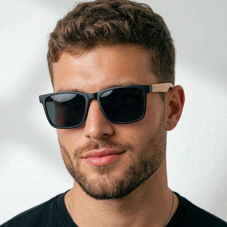 Imagem Óculos de Sol Quadrado Premium Clássico Retrô Verão uv400 Unissex