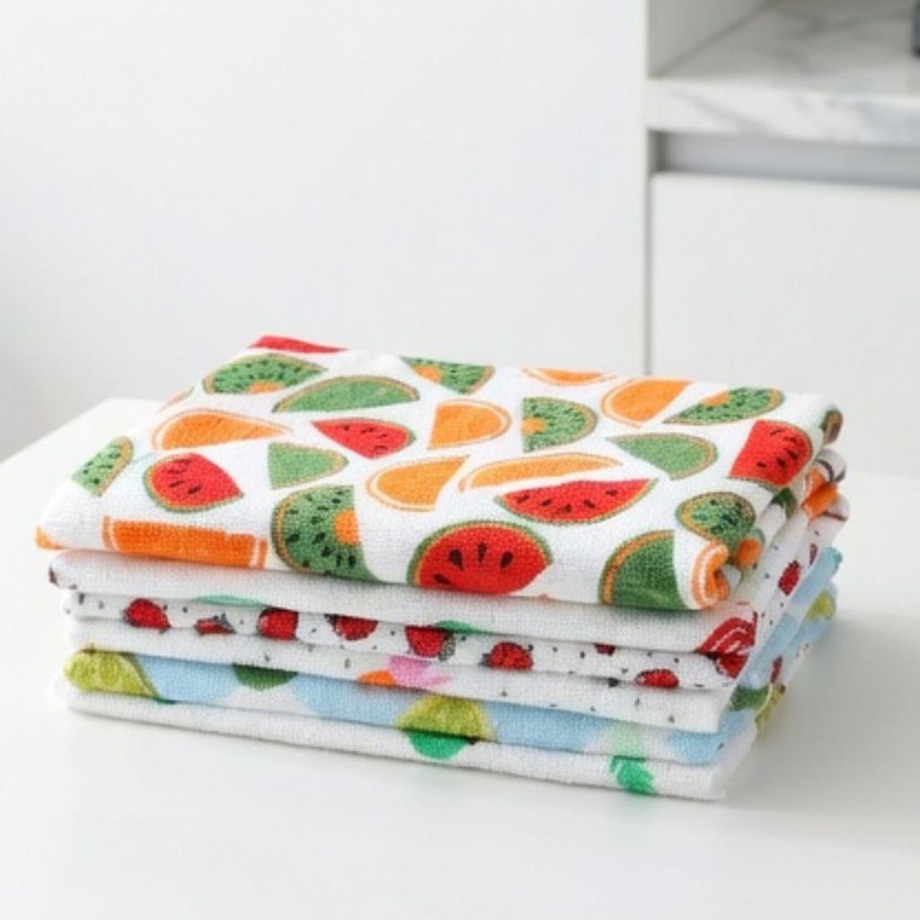 pano de prato atoalhado kit com 10 unidades