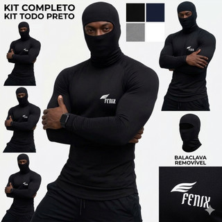 Kit Camisa Térmica com Balaclava Proteção UV 50