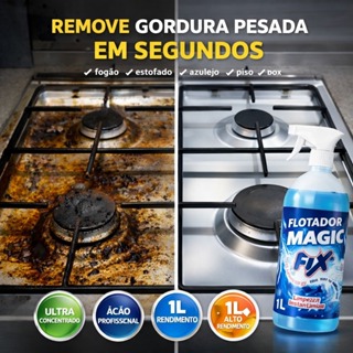 Flotador Limpeza Pesada Magic Fix 1L Flotador Multiuso Super Concentrado em Oferta na Shopee