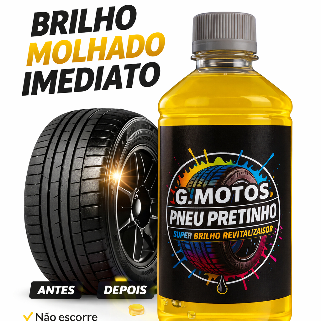 Baba de Camelo 500ML Pneu Pretinho G Motos Brilho Imediato em Oferta na Shopee