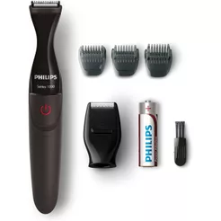 Philips Aparador de Detalhes, 4 Acessórios, Lâminas Autoafiáveis, 100% à Prova d´água – MG1100/16