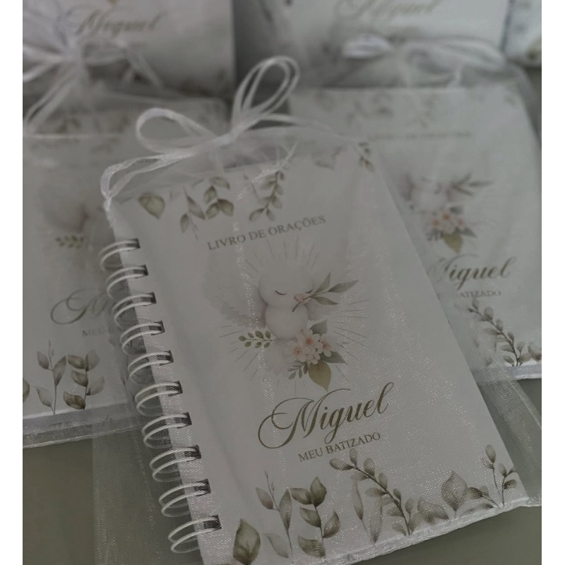 Livro de Orações Personalizado lembrancinha Batizado | Primeira Eucaristia | Primeira Comunhao | Fazemos todos os temas