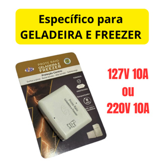 PROTETOR DE RAIO PARA GELADEIRA E FREEZER 127V 10A OU 220v 10A em Oferta na Shopee