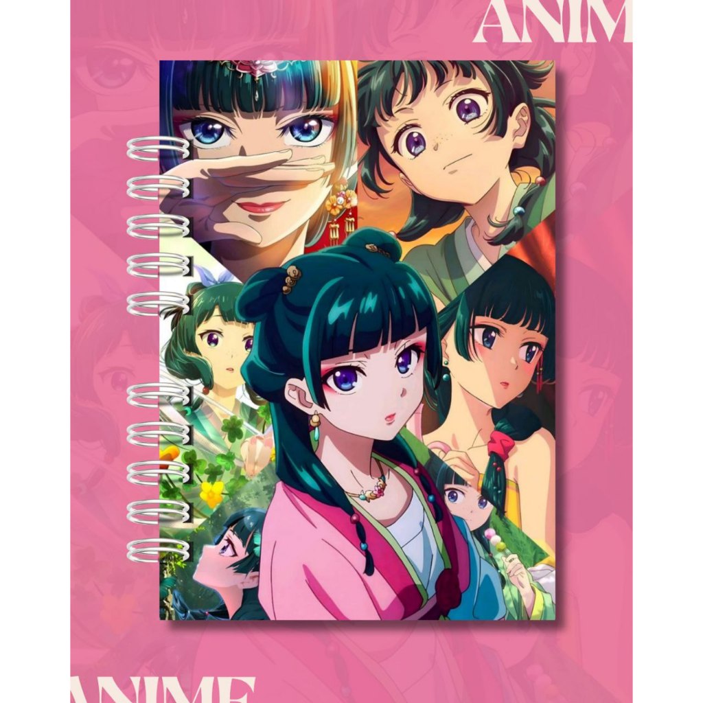 Caderno A5 The Apothecary Diaries | Capa Dura | 100 Folhas | Anime | Fã Made