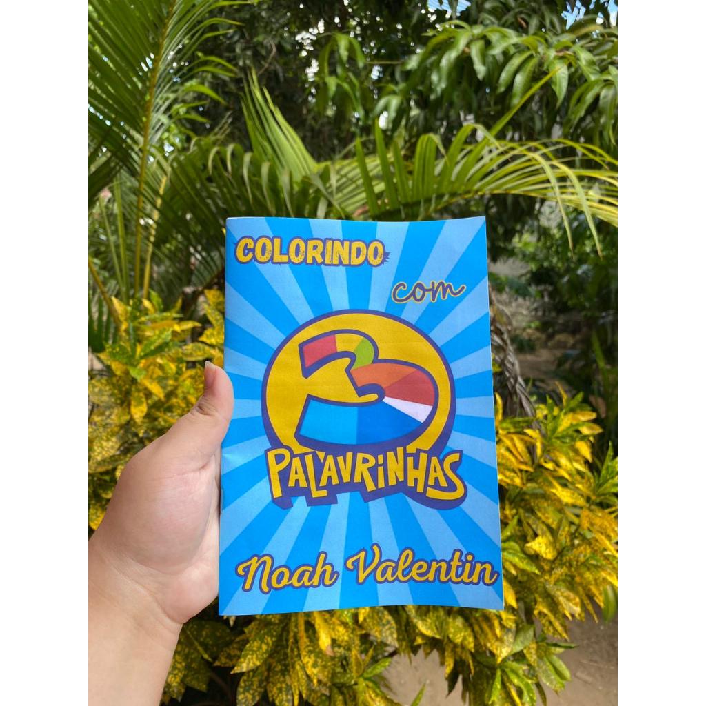 Livrinho de Colorir Personalizado Infantil | 20 Desenhos | Lembrancinha de Aniversário | Qualquer Tema