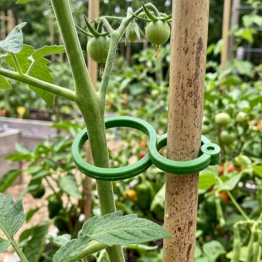 Kit Clips 18uni Suporte Presilha de Plantas Fixador de Horta, Plantas, Cerca e Trepadeira em Estaca