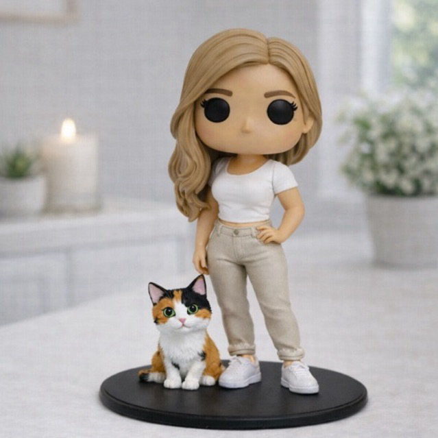 Boneco Personalizado com Sua Foto - Impressão 3D| Presente Criativo Aniversário, Namorado, Casamento