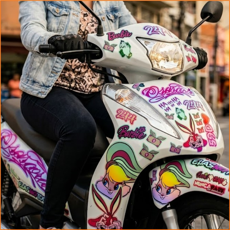 Kit ADESIVOS Holografico Feminina - Frases É de Menina - Chora Boy - Osascorte 244 Grau Drake em Oferta na Shopee