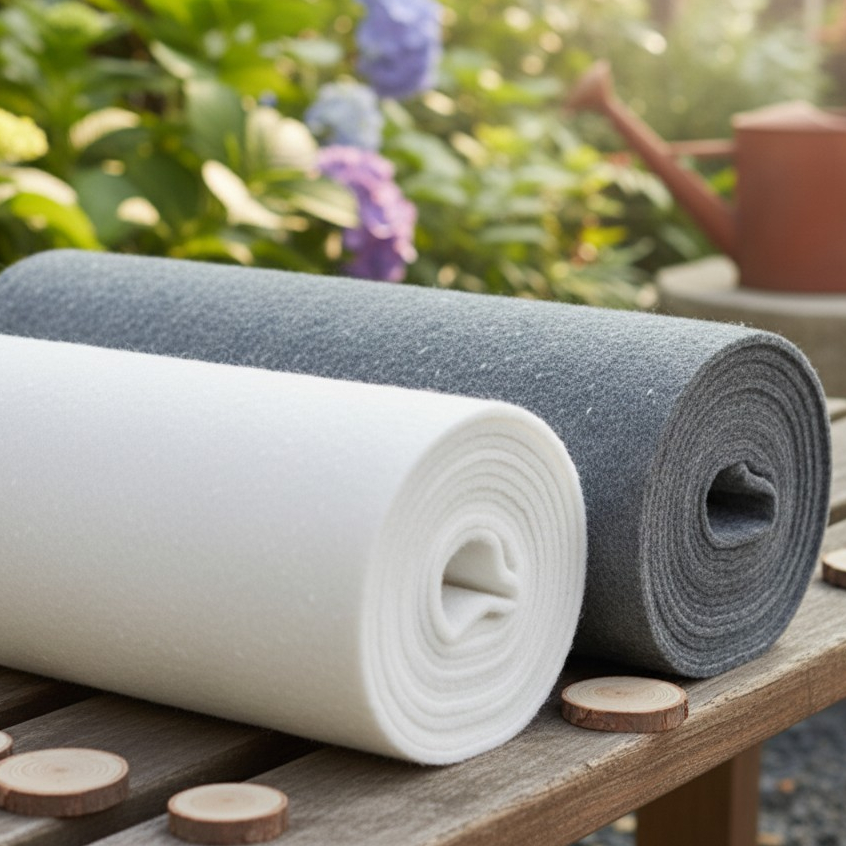 Manta Bidim Geotextil Para Drenagem Tamanho 5 M² 5x1mts Branca ou Cinza Gold Plant
