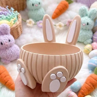 Cesta de Coelho da Páscoa - 14cm - Bowl - Coelhinho da Pascoa Decorativo - Porta Ovo de Chocolate em Oferta na Shopee