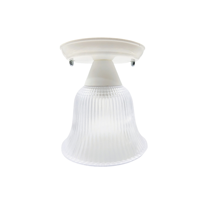 Kit 5 Plafon Sino Soquete E27 110v/220v Cúpulas Cristal Branco Preto Cozinha Quarto Banheiro Sala