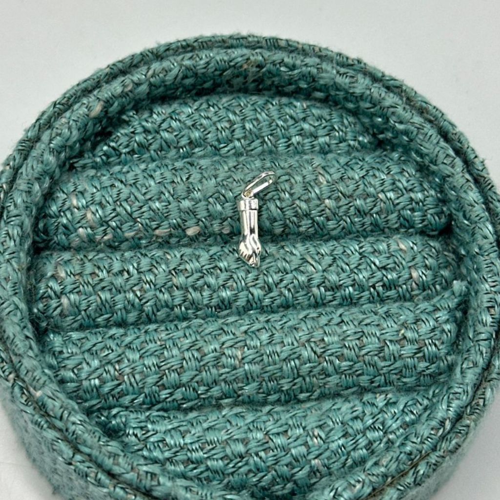 Pingente de figa prata 925 12mm