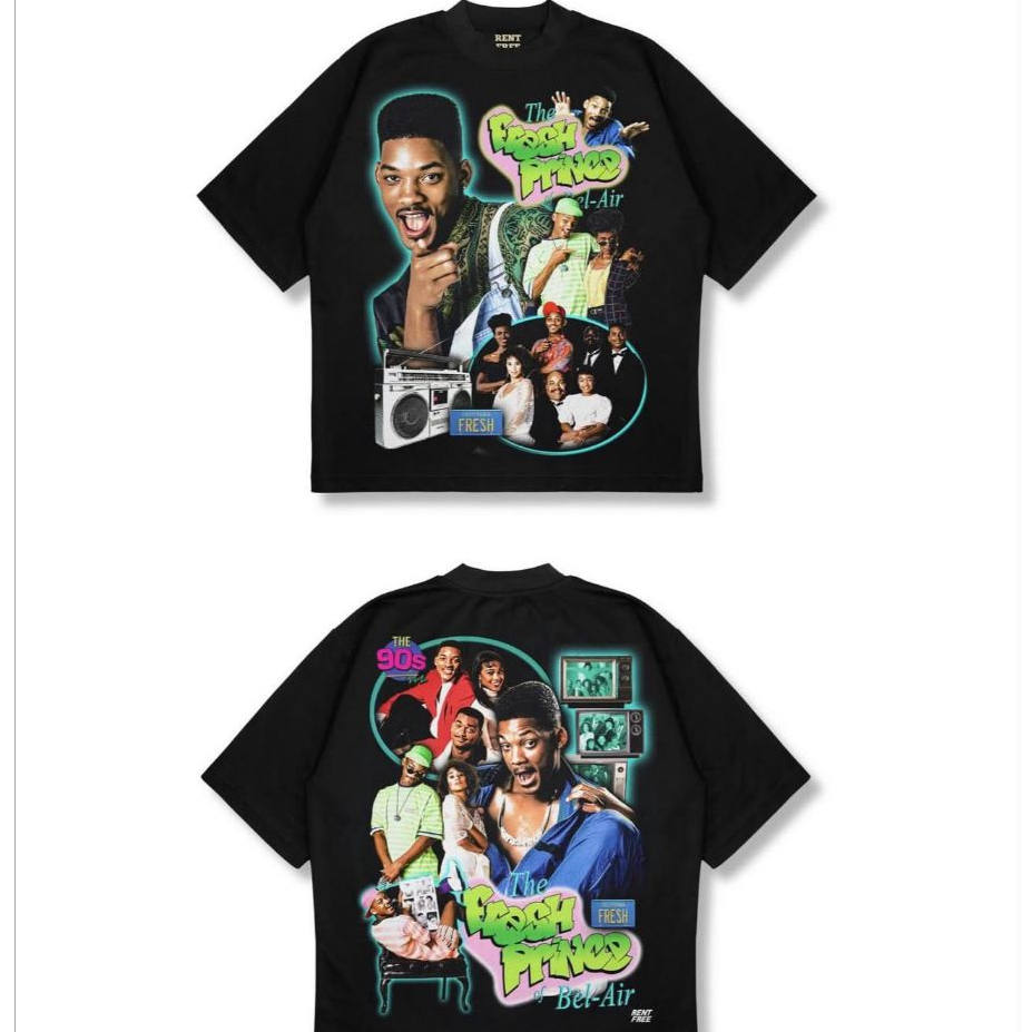 Camiseta Oversized The Fres Princ of Bel Aftersoul Unissex Plus Size P ao G5 100% Algodão