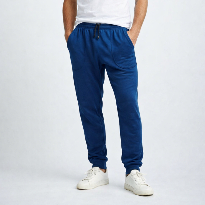 Calça esportiva masculina  felpuda  quentinha Inverno  tipo moletom Cordão e Punho 171
