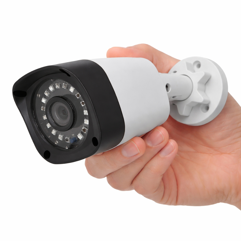 Câmera Bullet de Segurança LED CFTV HD 720p 3.6mm AHD-H 1,3MP NEHC