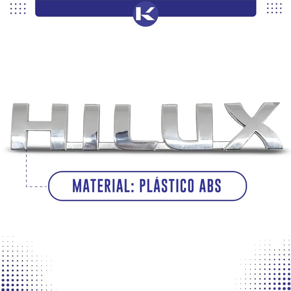 Emblema To Hilux 2016 2017 A 2020 2021 2022 Cromado — imagem 2 de 2