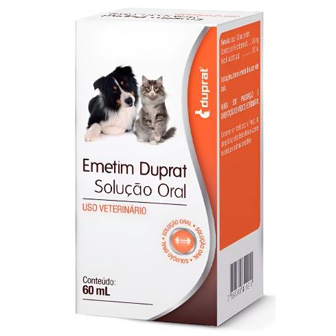 Emetim Náuseas e Vômitos Cães e Gatos Duprat 60ml