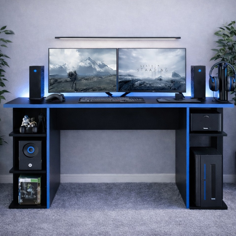 Mesa Gamer Escrivaninha Computador Notebook PC Escritótio Quarto Jogos Compacta Moderna Casa Cores em Oferta na Shopee