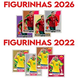 80 Figurinhas Legends 2026 Cristiano Ronaldo - CR7 - OURO -Extra Sticker Portugal - Messi, Neymar Copa do Mundo 2022 em Oferta na Shopee