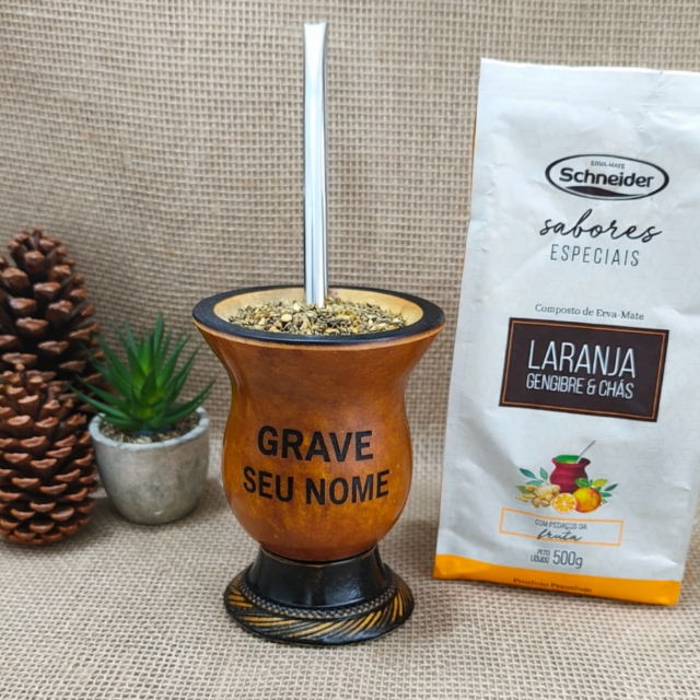 Kit Cuia + Bomba e Erva Mate Chimarrao COMBO PROMOÇÃO