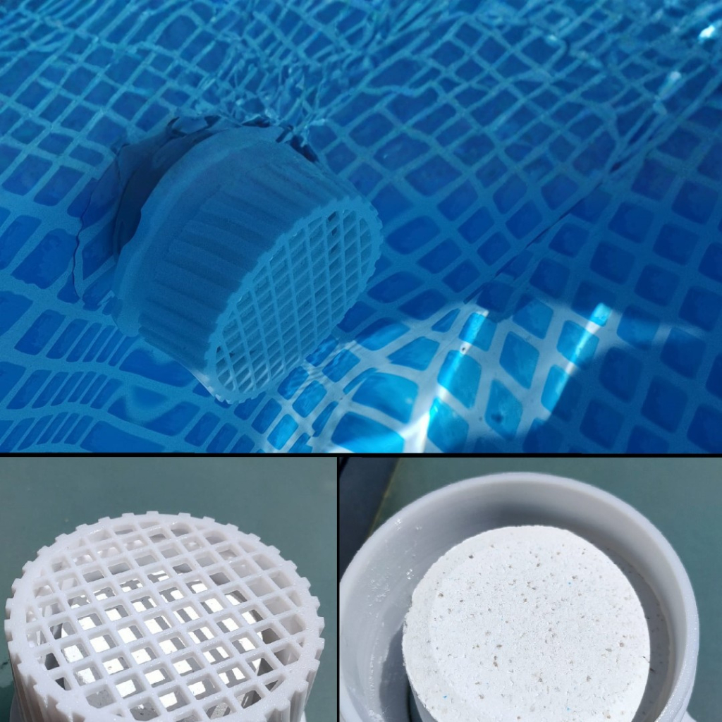 Kit Peneira grade cesto tela filtro para motor de água intex de Pastilha difusão cloro de Piscina