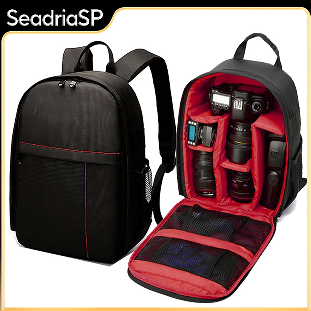 Mochila para câmera SLR à prova d'água Nikon, Canon, Sony, lentes grandes para câmeras fotográficas e acessórios