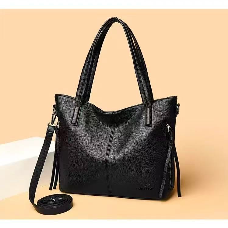 Bolsa Grande Tote Feminina Moderna E Elegante Ombro Transversal Com Confeccionada Em Couro Macio TM9175 LING em Oferta na Shopee