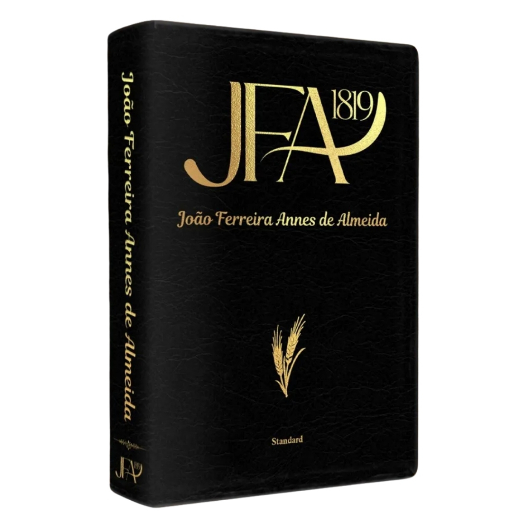 Bíblia Sagrada Almeida 1819 JFA João Ferreira de Almeida Bordas Douradas Premium Letra Standard