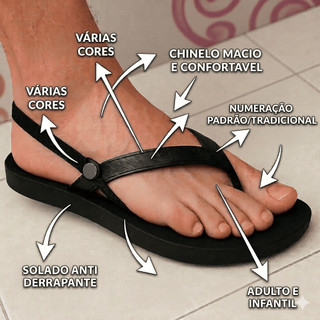 Chinelo Sandália Bebê Menino Masculino Menina Feminino Elástico Br Chinelinho Papete Leve Resistente