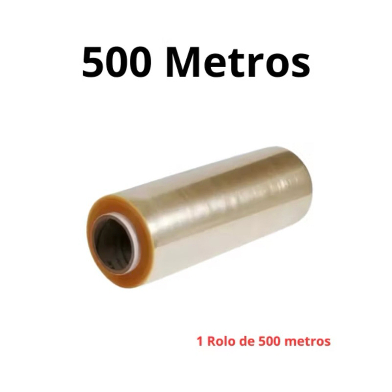 Kit Bobina Plastico De Filme Pvc 28cm X 500 METROS Esticável Resistente Rende mais