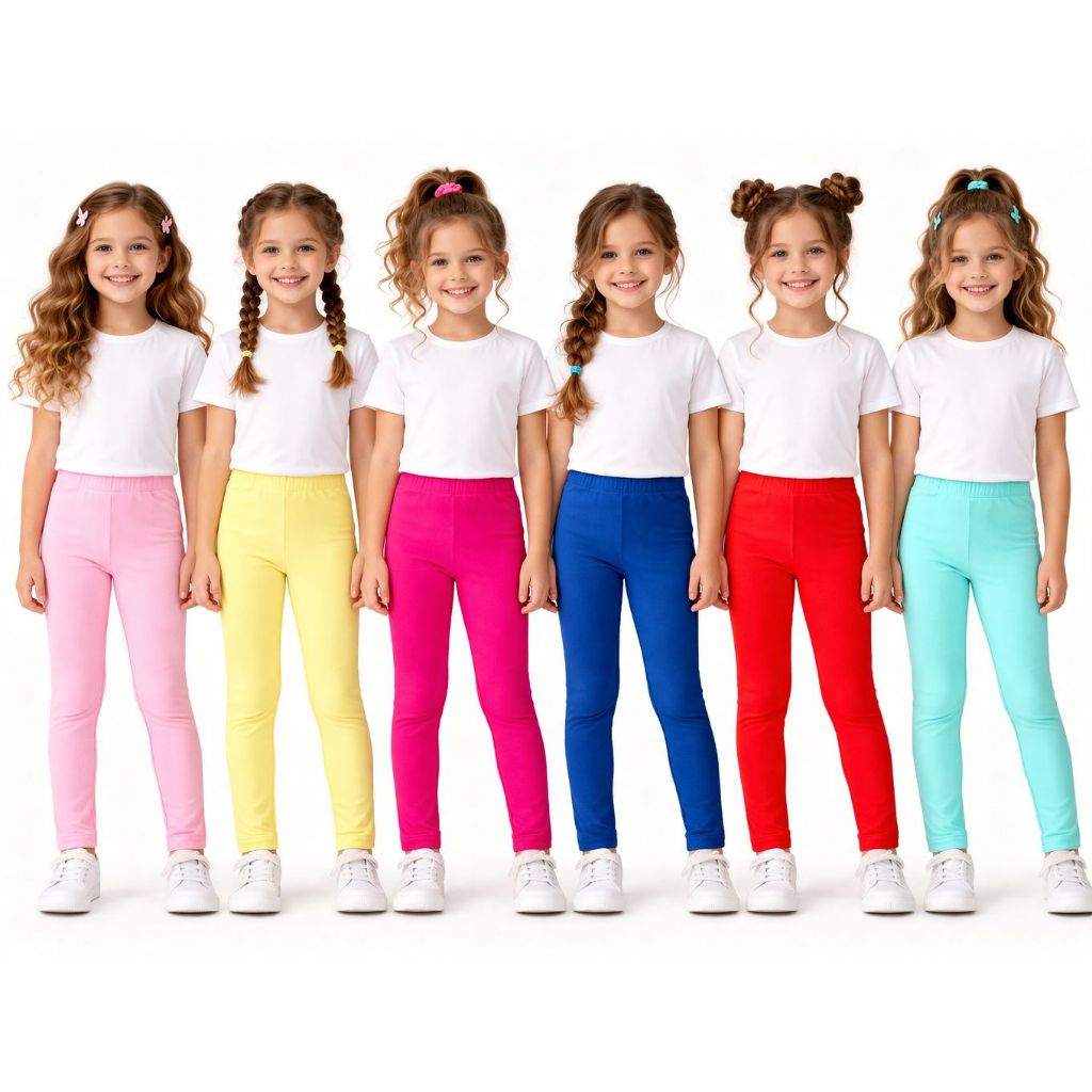 Kit 6 Legging Sortidas Menina Inverno