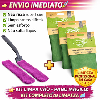 kit Limpeza Vão Limpa Vidro Janela Limpa Box Blindex Ákora Limpa Canto 1 un + Pano Mágico Pano de Limpeza 1 a 3 un em Oferta na Shopee