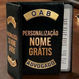 CARTEIRA OAB ADVOGADO PERSONALIZAÇÃO DO NOME GRÁTIS (ENVIAR NOME NO CHAT) em Oferta na Shopee