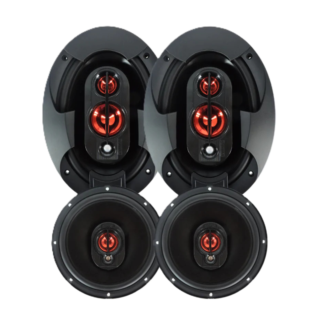 Kit Alto Falantes Bomber BBR 6Pol e BBR 6X9Pol 240WRms 4Ohms