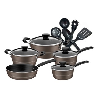 Jogo de Panelas Tramontina 5 Peças Sicília e Utensílios Em Nylon 5pçs em Oferta na Shopee