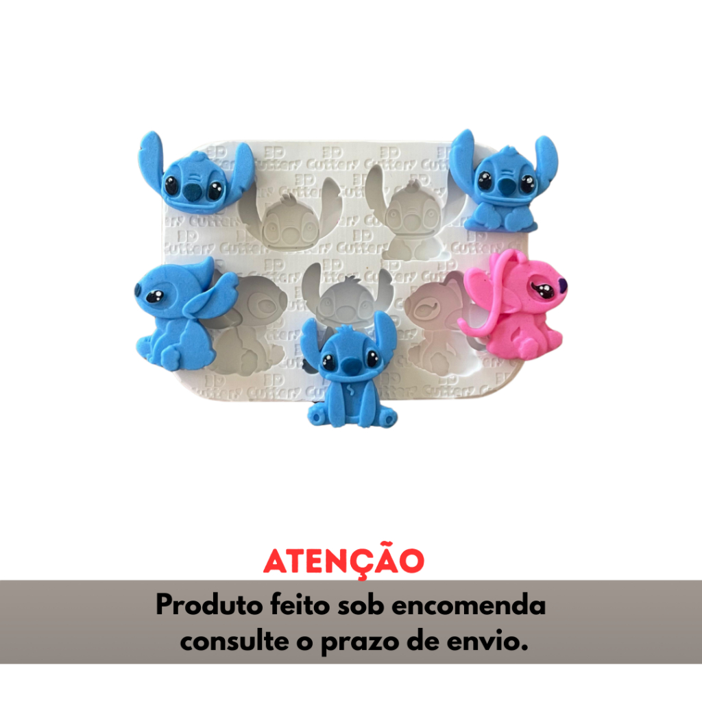 Molde de Silicone para apliques de Artesanato  - Alienígena Azul