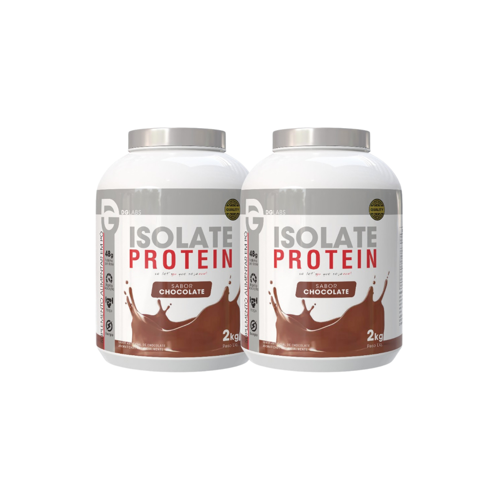 Kit 2x Isolate Protein 2kg - DG Labs em Oferta na Shopee
